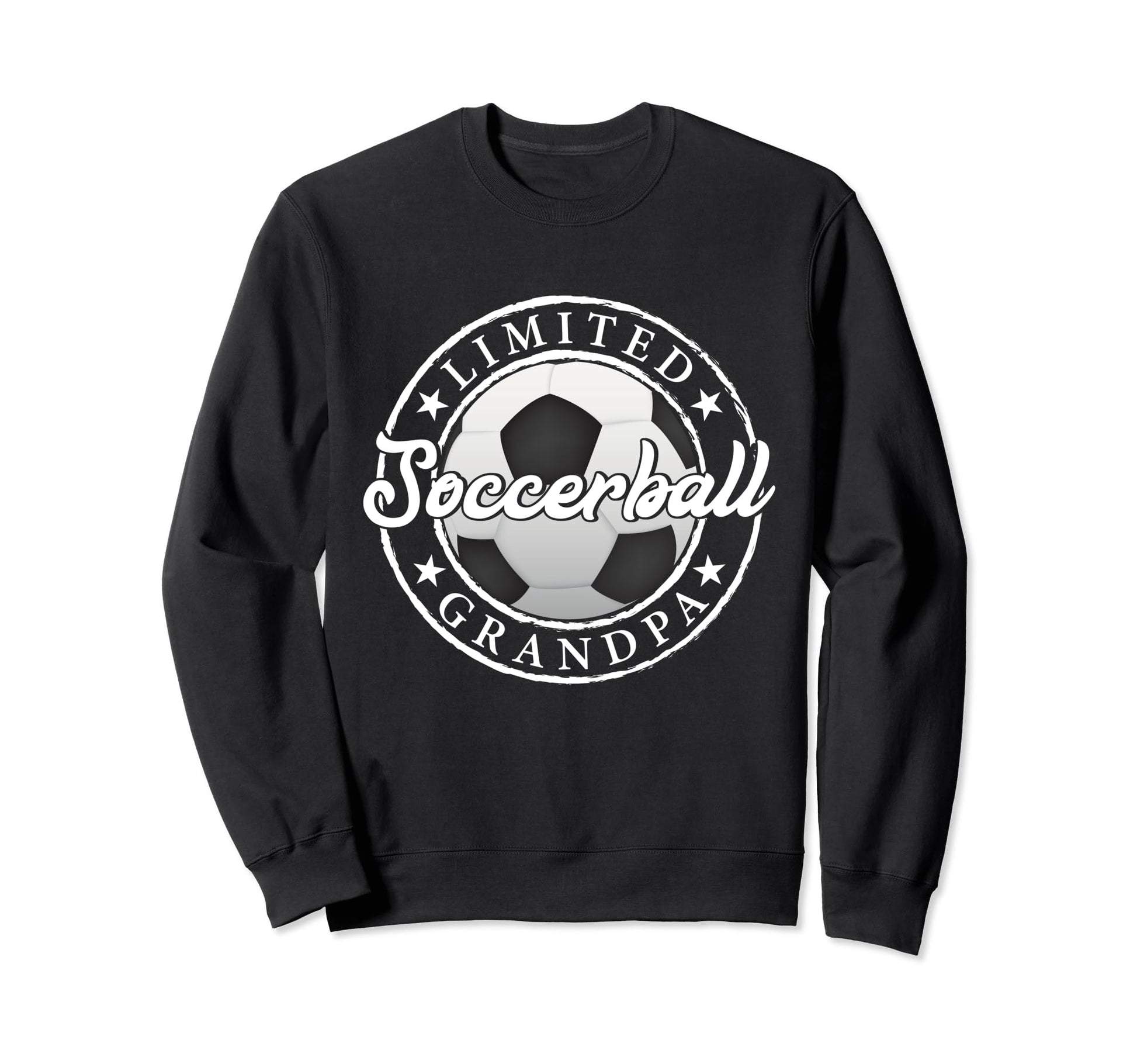 Soccer Ball Grandpa Funny Fathers Day Sweatshirt - Unique Graphic Unisex - T-Shirt, Sweatshirt, Hoodie