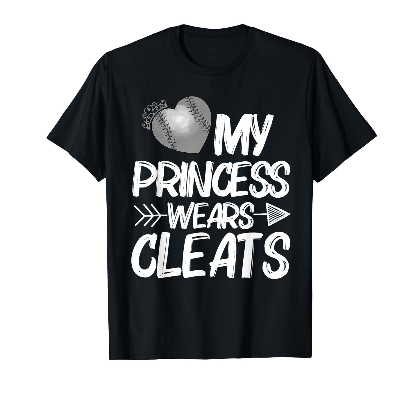 Funny My Princess Wears Cleats Gift T-Shirt - Novelty Apparel for Adults - T-Shirt, Sweatshirt, Hoodie