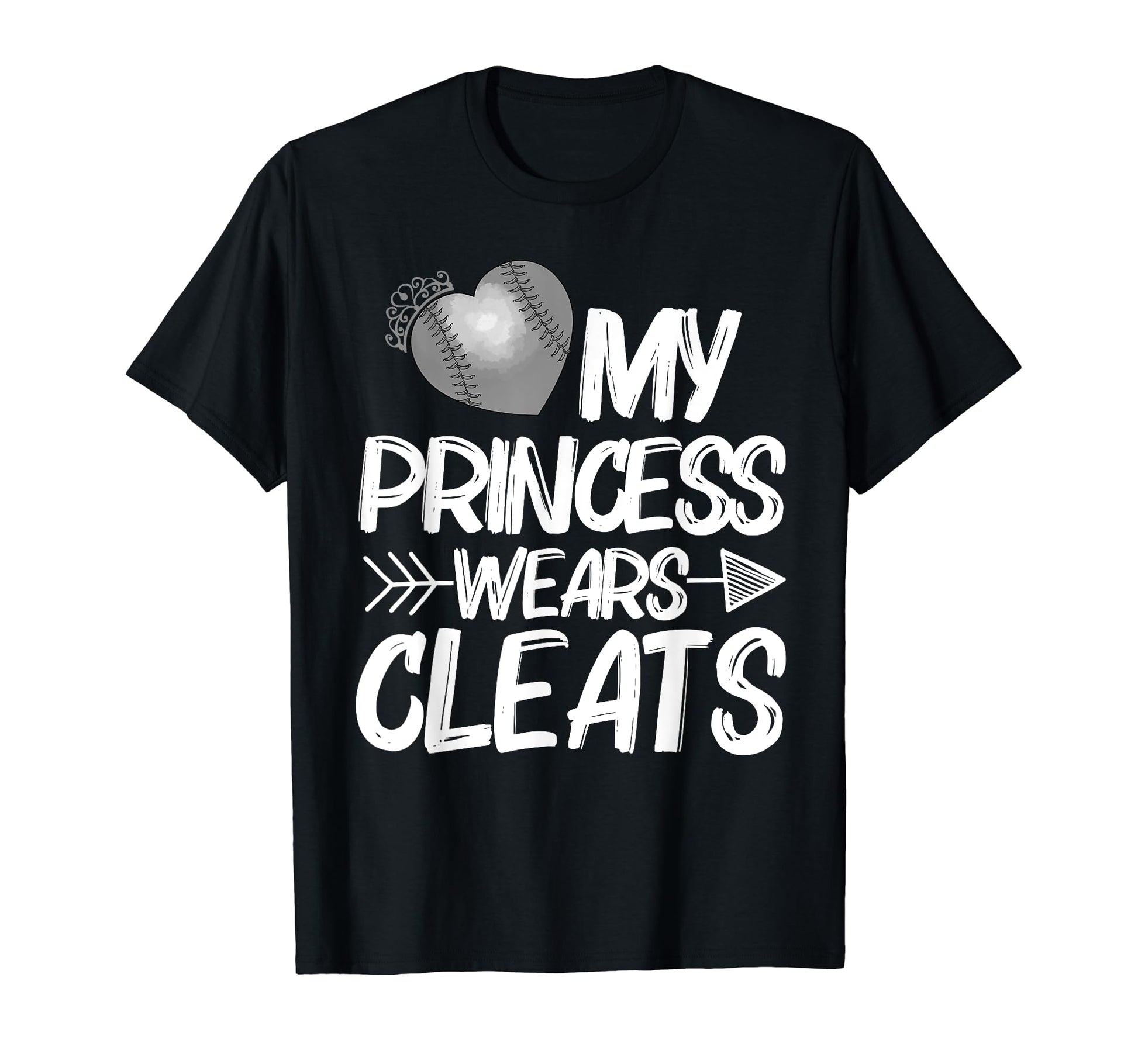 Funny My Princess Wears Cleats Gift T-Shirt - Novelty Apparel for Adults - T-Shirt, Sweatshirt, Hoodie