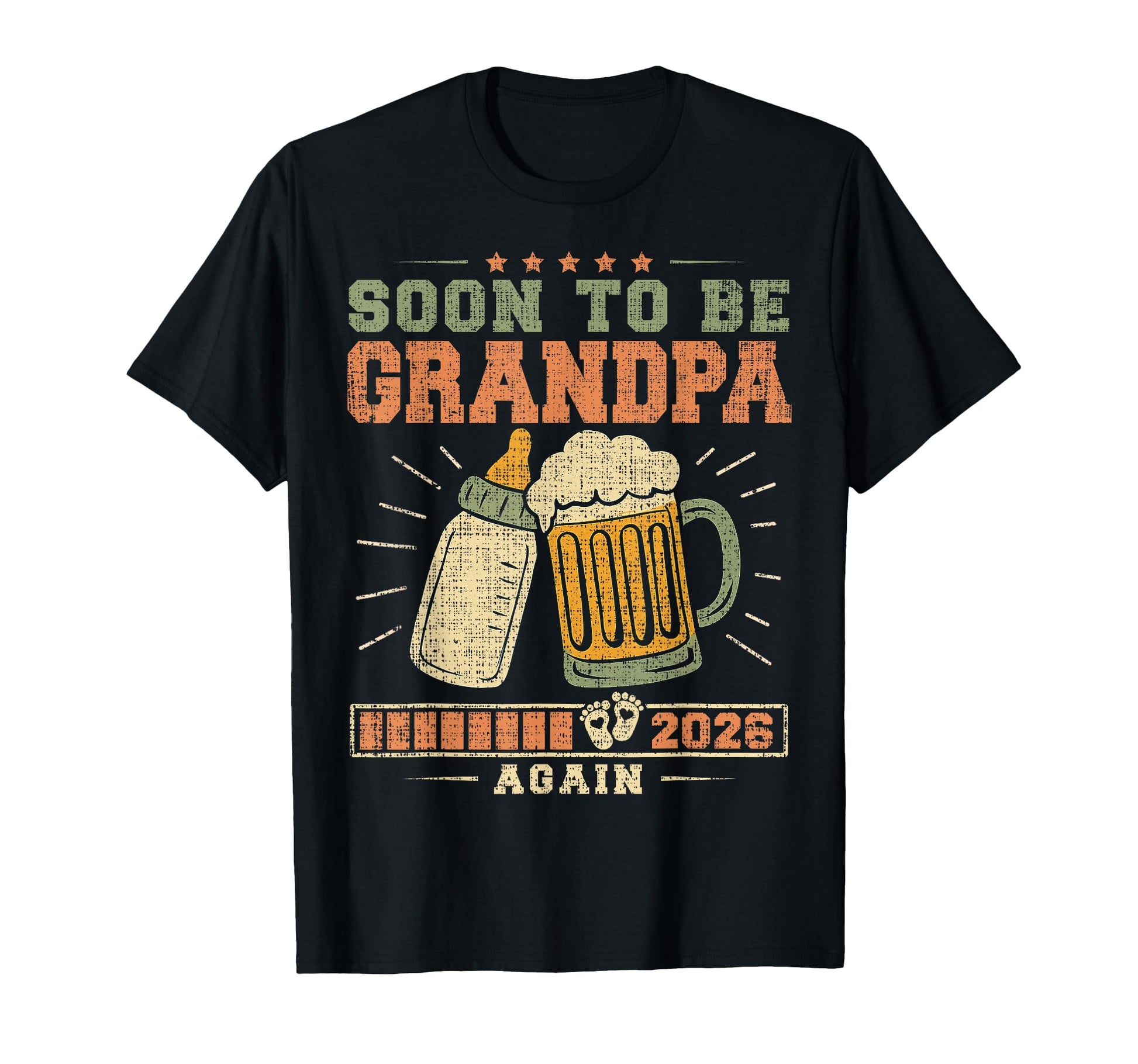 Soon To Be Grandpa Again 2026 Expecting T-Shirt - Graphic Print Men Women - T-Shirt, Sweatshirt, Hoodie