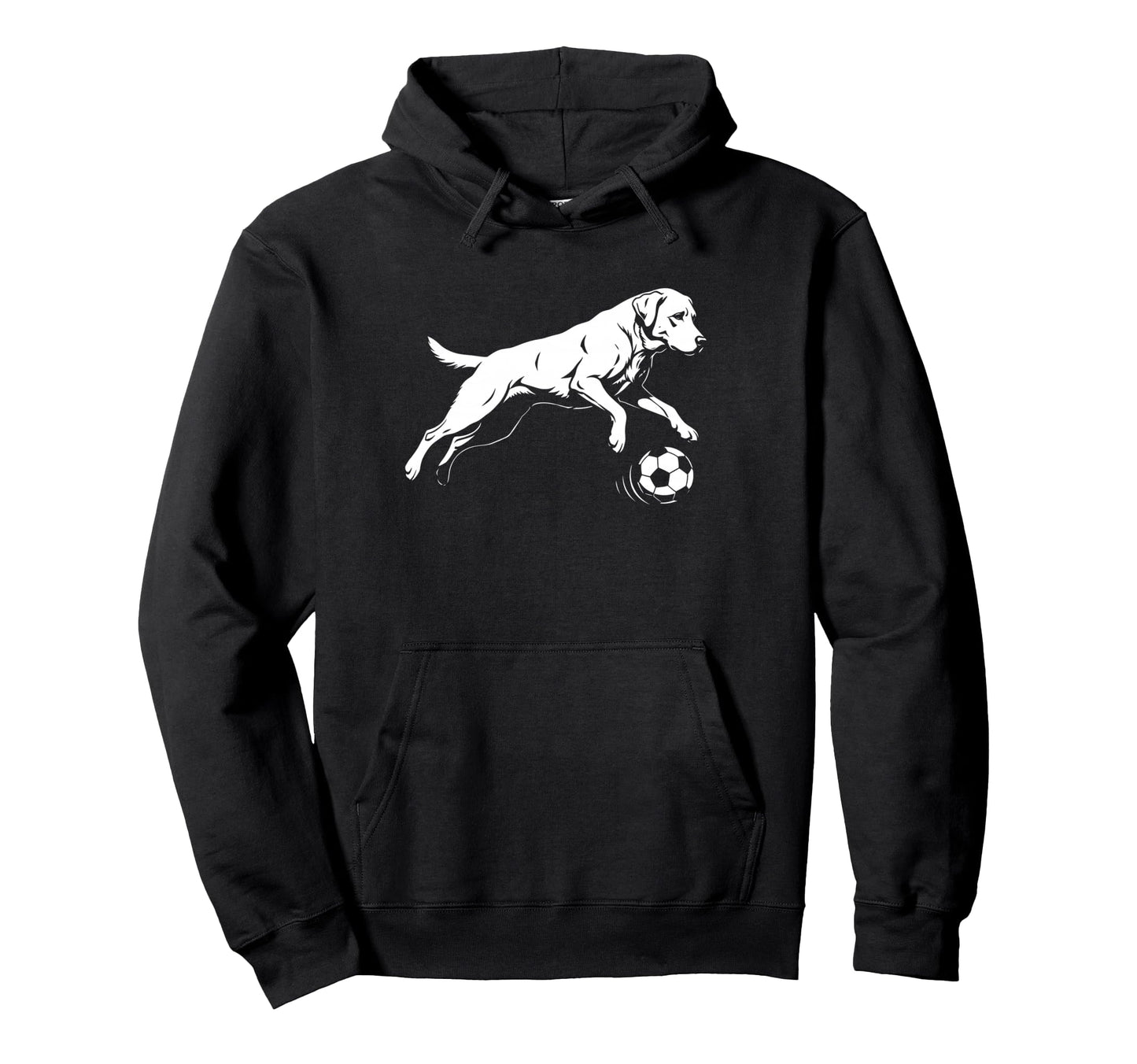 Soccer Labrador Retriever Funny Dog Ball Hoodie - Trendy Graphic for Adults - T-Shirt, Sweatshirt, Hoodie