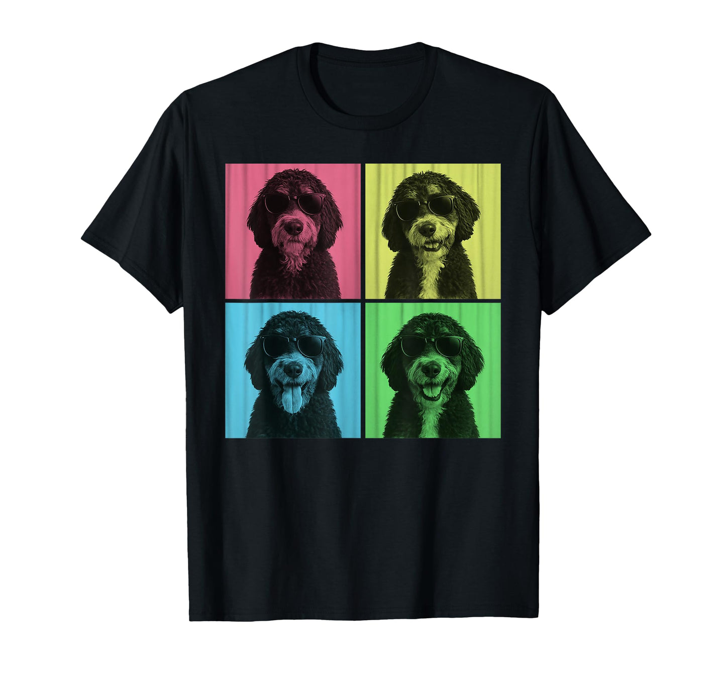 Bernedoodle Pop Art Funny Dog Lover Doodle T-Shirt - Graphic Print Unisex - T-Shirt, Sweatshirt, Hoodie