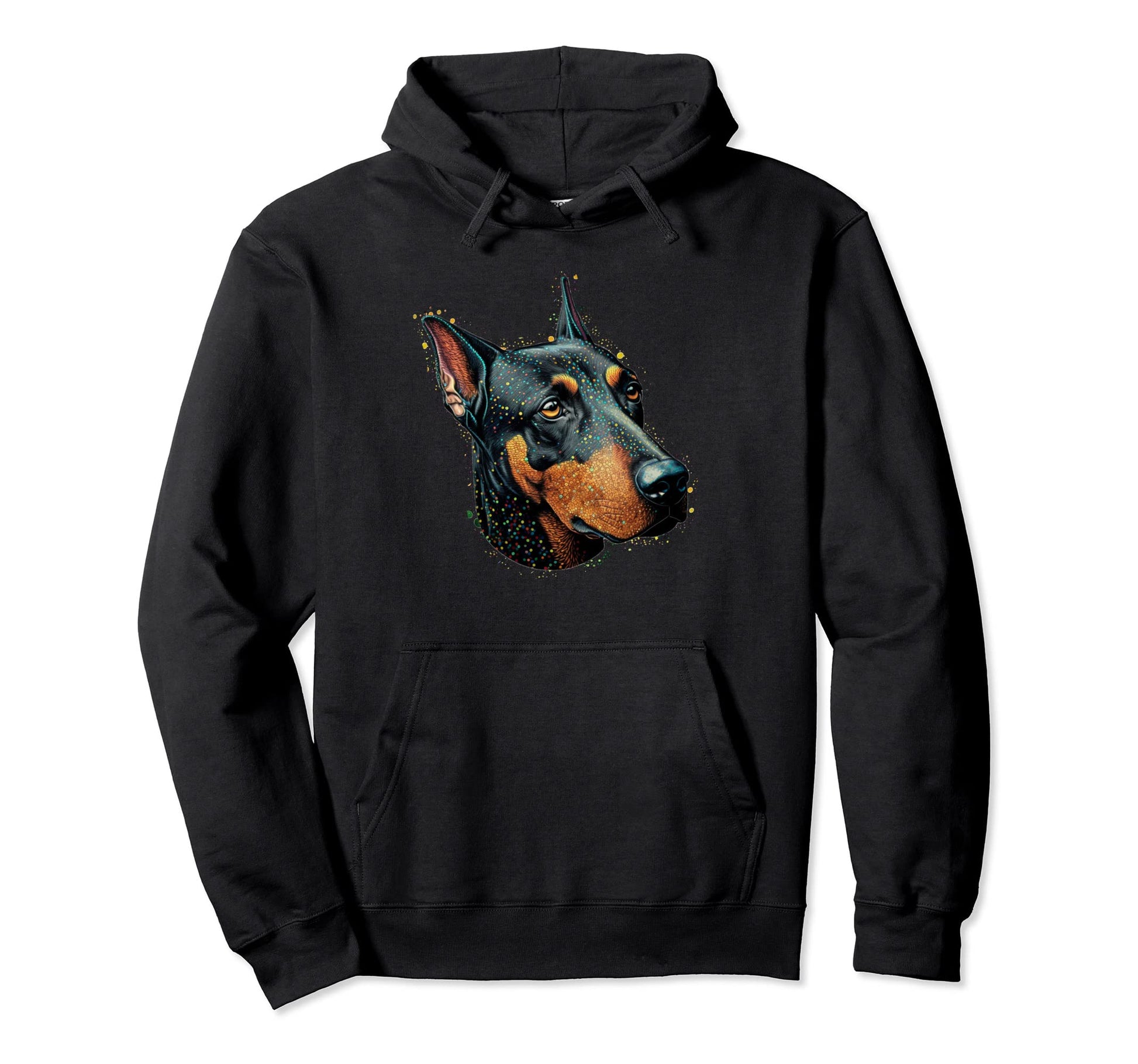 Doberman Lover Colorful Art Dog Mom Dog Hoodie - Streetwear Style Unisex - T-Shirt, Sweatshirt, Hoodie