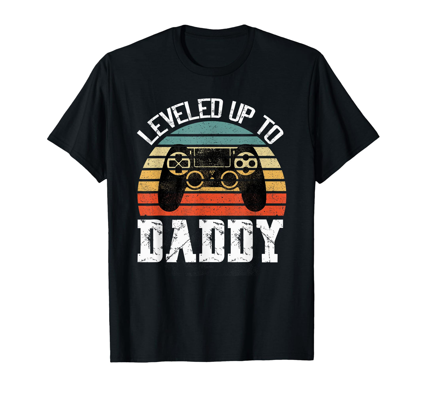 New Dad Fathers Day Leveled Up To T-Shirt - Minimalist Print Men Women - T-Shirt, Sweatshirt, Hoodie
