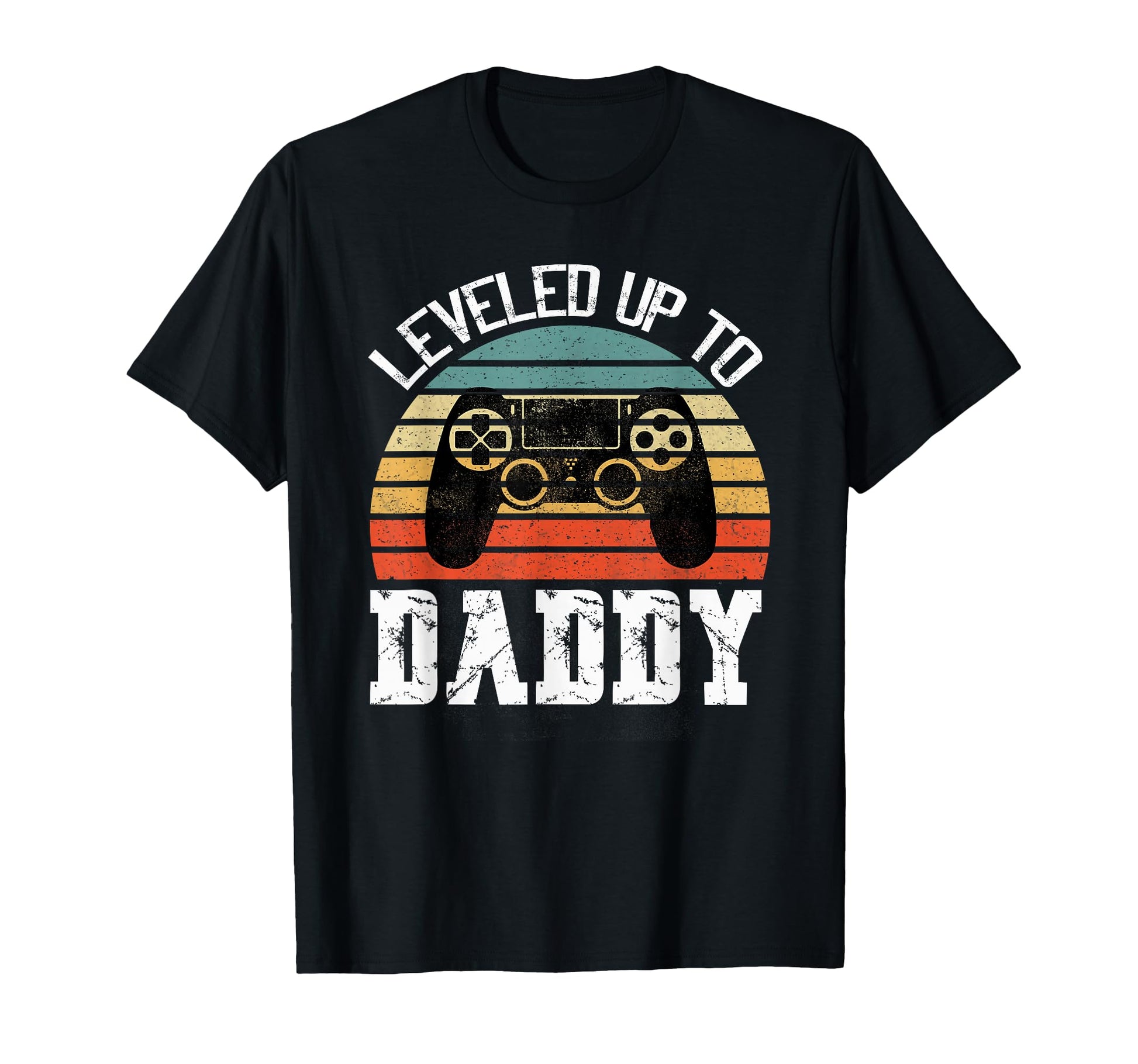New Dad Fathers Day Leveled Up To T-Shirt - Minimalist Print Men Women - T-Shirt, Sweatshirt, Hoodie