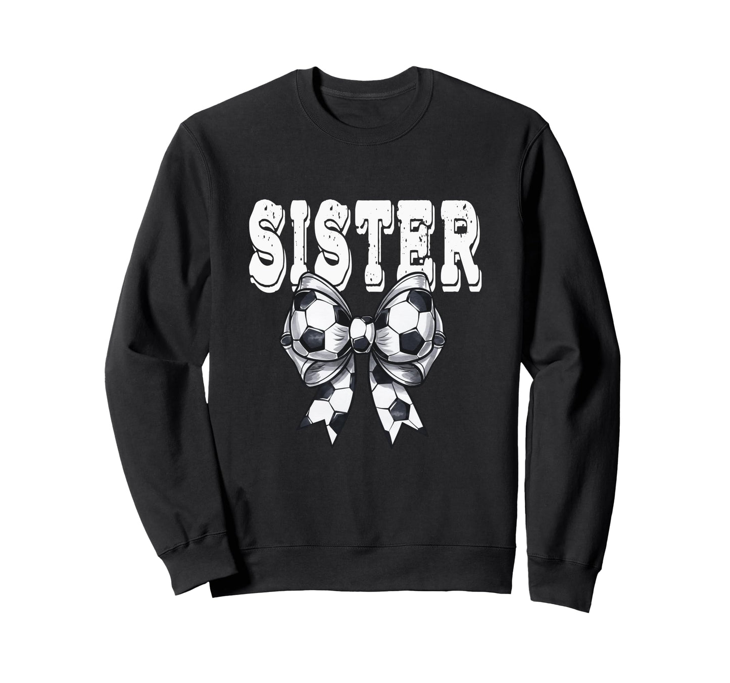 Coquette Soccer Bow Mom Sister Grandma Sweatshirt - Unique Graphic Unisex - T-Shirt, Sweatshirt, Hoodie
