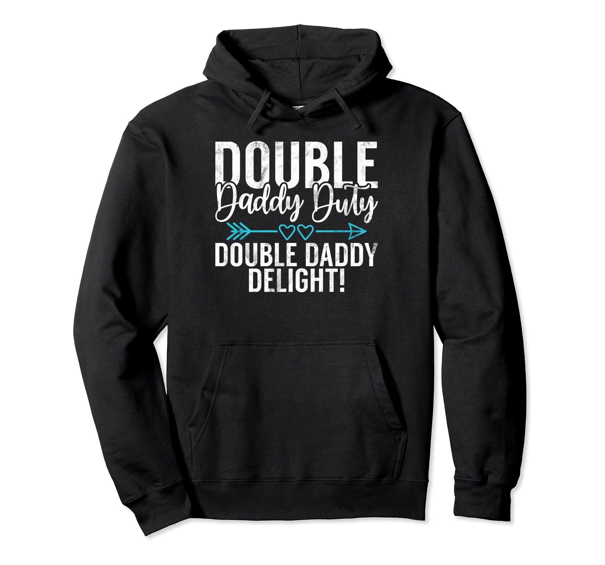 Double Daddy Duty Double Daddy Delight Hoodie - Minimalist Print Men Women - T-Shirt, Sweatshirt, Hoodie