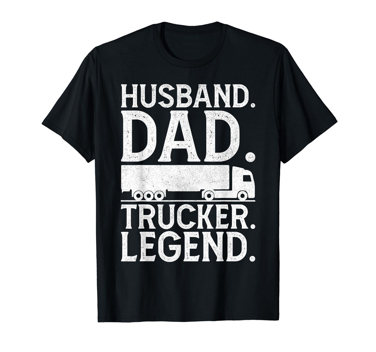 Fathers Day Husband Dad Trucker T-Shirt - Fun Novelty Design for Adults - T-Shirt, Sweatshirt, Hoodie