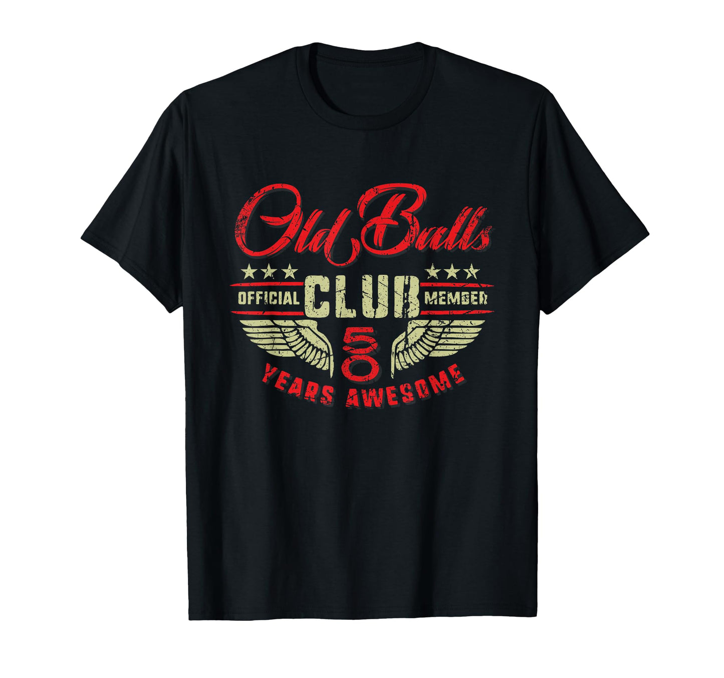 50 Years Awesome Birthday Old Balls T-Shirt - Minimalist Print for Adults - T-Shirt, Sweatshirt, Hoodie