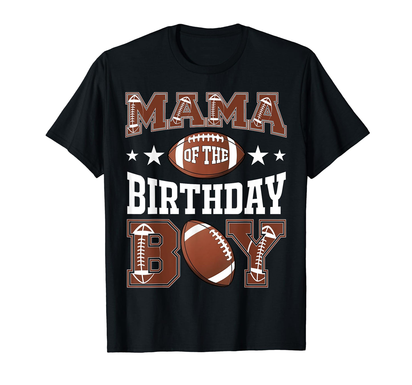 Mama Birthday Football Game Day T-Shirt - Unique Graphic for Adults - T-Shirt, Sweatshirt, Hoodie
