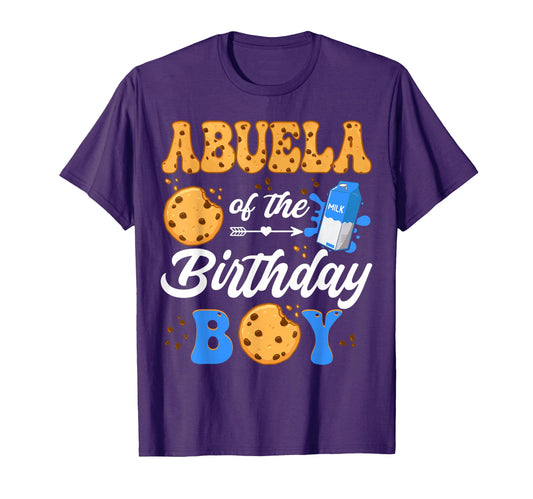 Abuela Birthday Milk And Cookies 1St T-Shirt - Streetwear Style Men Women - T-Shirt, Sweatshirt, Hoodie