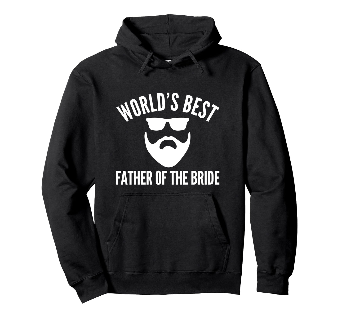 Father Bride Bearded Funny Wedding Dad Hoodie - Novelty Apparel for Adults - T-Shirt, Sweatshirt, Hoodie
