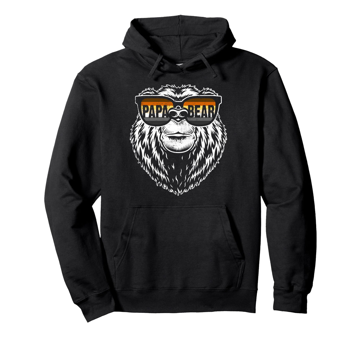 Papa Bear Gay Pride Sunglasses Bear Flag Hoodie - Streetwear Style Unisex - T-Shirt, Sweatshirt, Hoodie