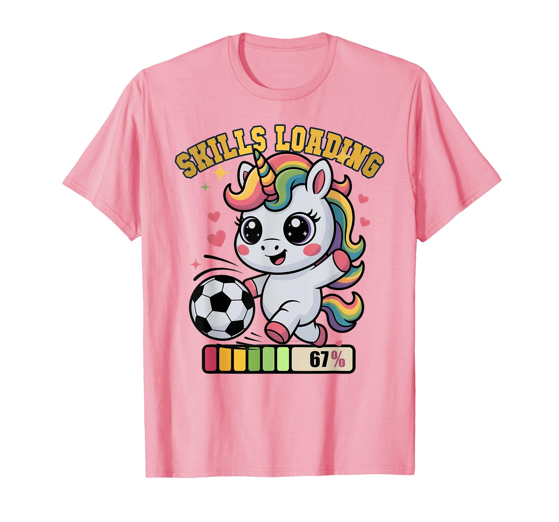 Funny Skills Loading Soccer Unicorn T-Shirt - Streetwear Style Men Women - T-Shirt, Sweatshirt, Hoodie