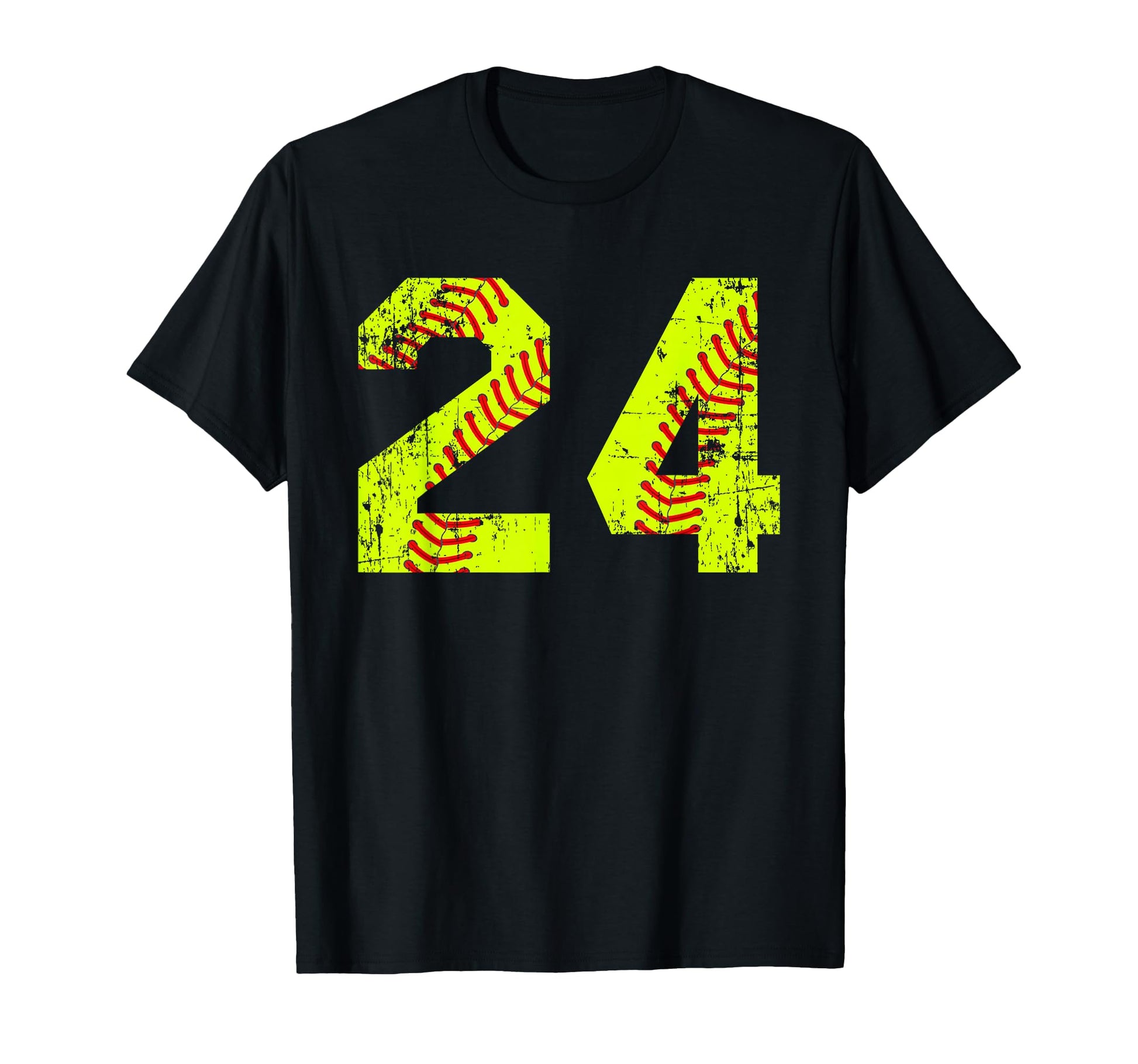 Softball 24 Jersey Number T-Shirt - Streetwear Style Unisex - T-Shirt, Sweatshirt, Hoodie