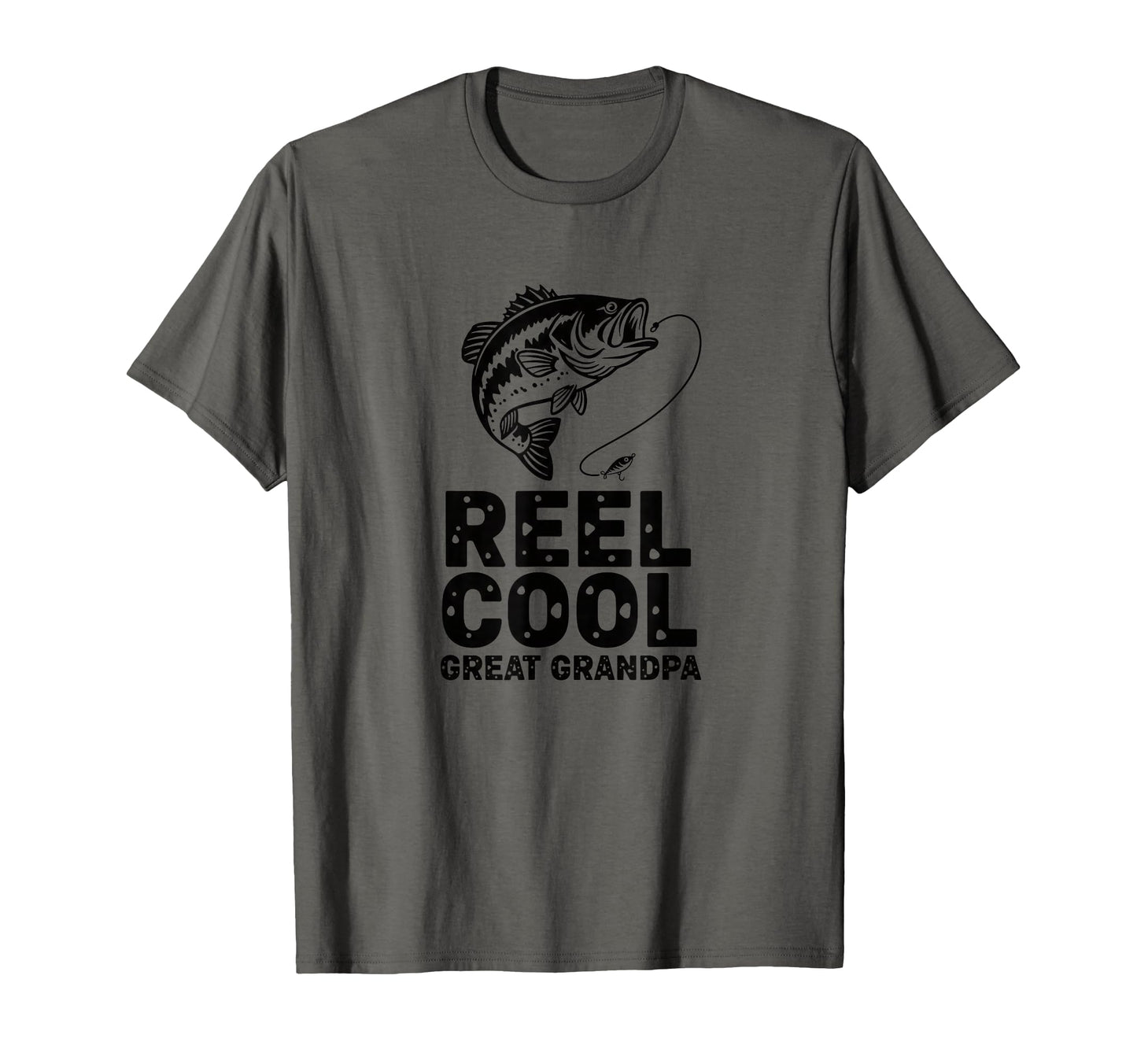 Reel Great Grandpa Fishing Bass T-Shirt - Custom Art Print for Adults - T-Shirt, Sweatshirt, Hoodie