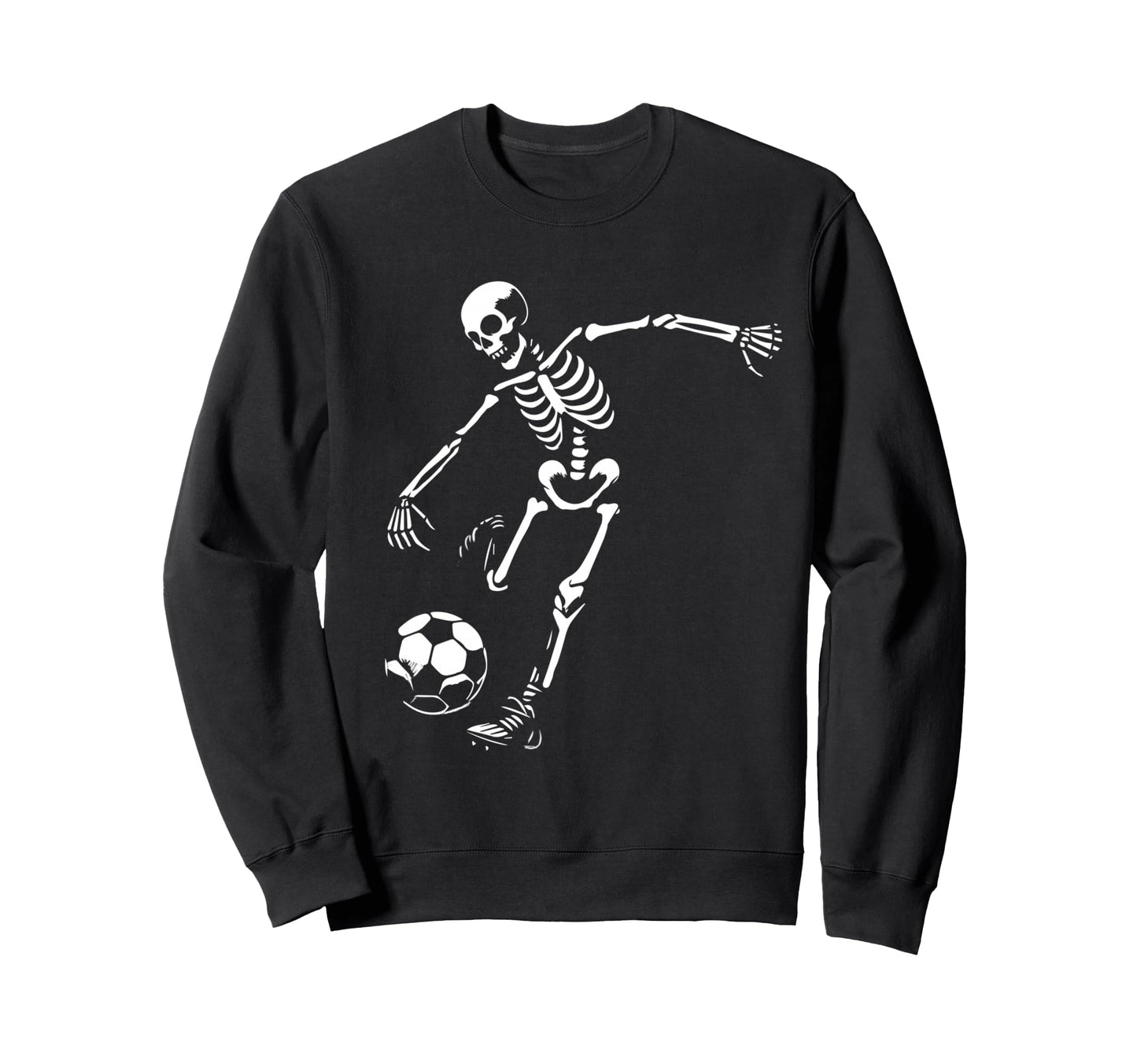 Funny Skeleton Playing Soccer Sweatshirt - Unique Graphic for Adults - T-Shirt, Sweatshirt, Hoodie