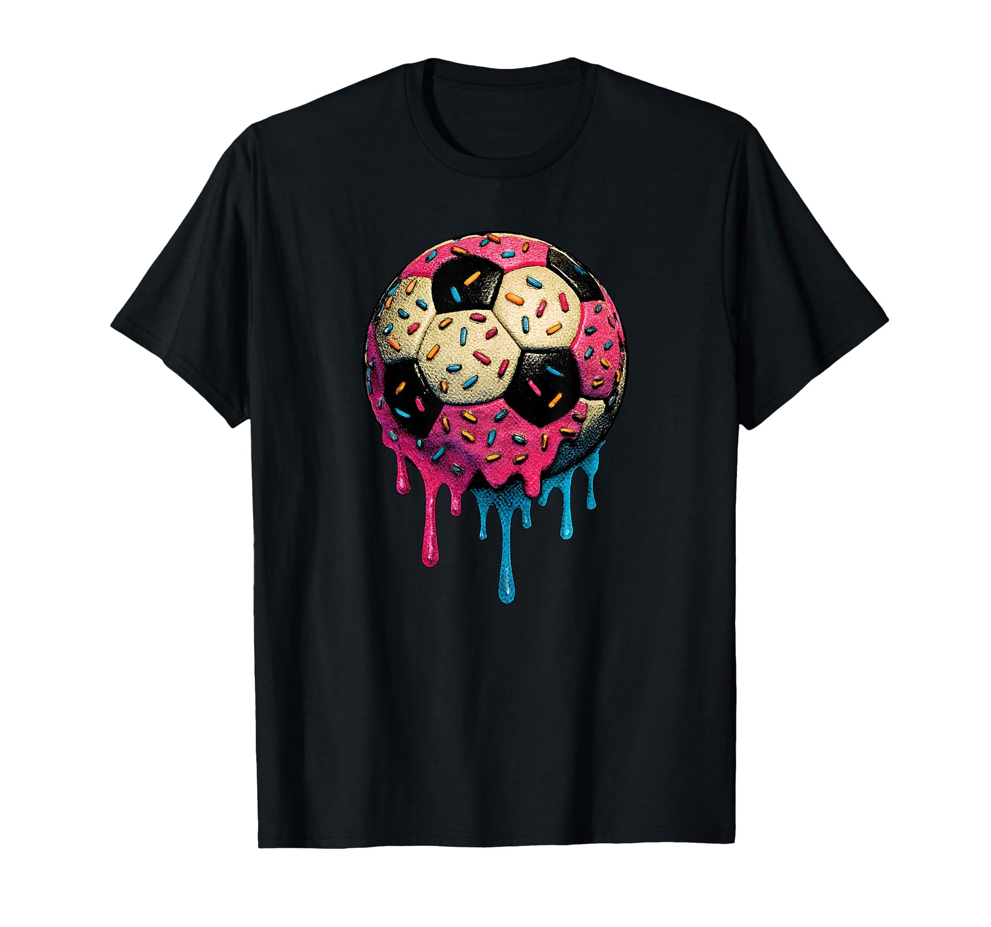 Soccer Drip Soccer Player Teen Soccer Ball T-Shirt - Unique Graphic Unisex - T-Shirt, Sweatshirt, Hoodie