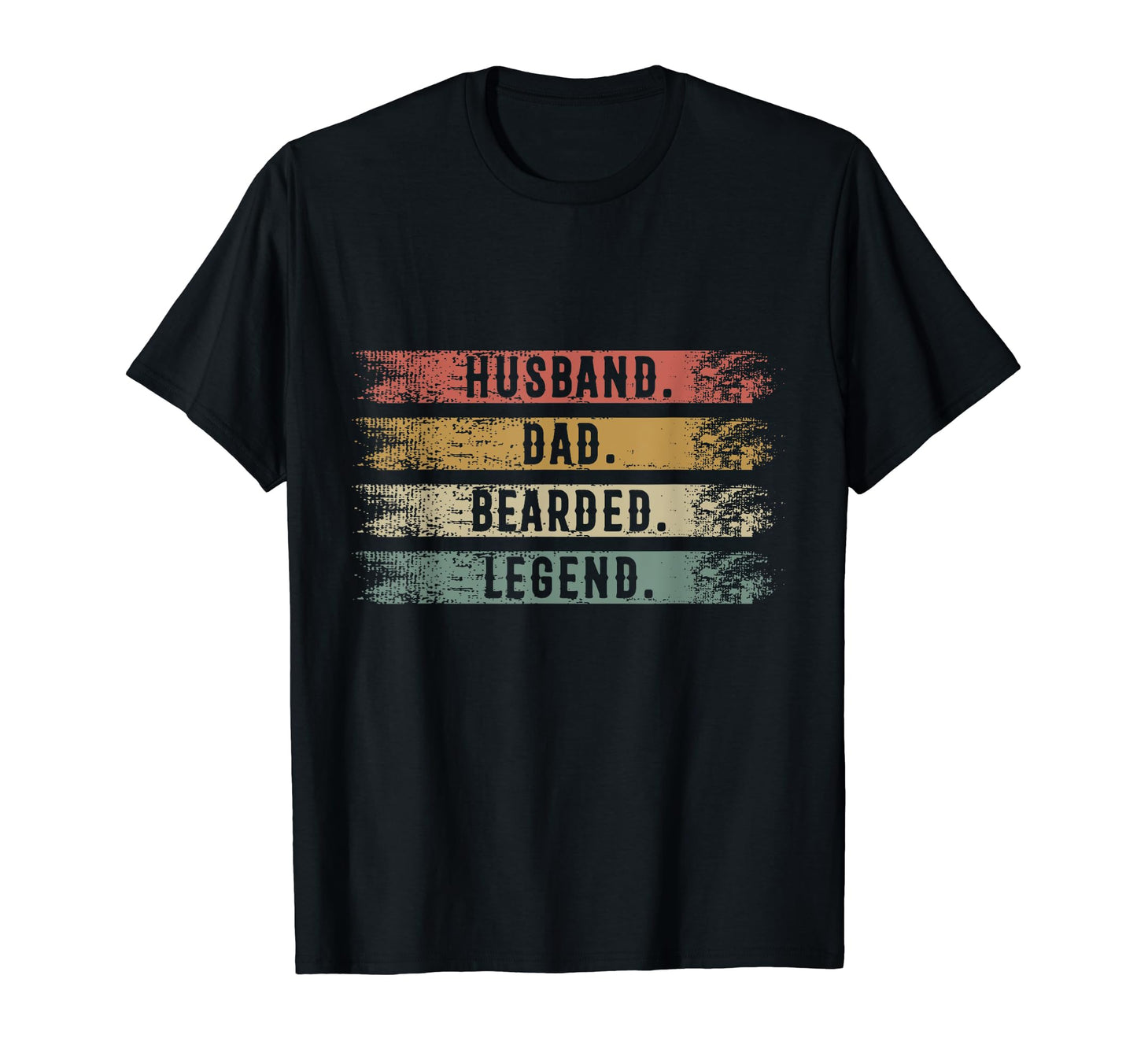 Husband Dad Bearded Legend Fathers Day T-Shirt - Minimalist Print Unisex - T-Shirt, Sweatshirt, Hoodie