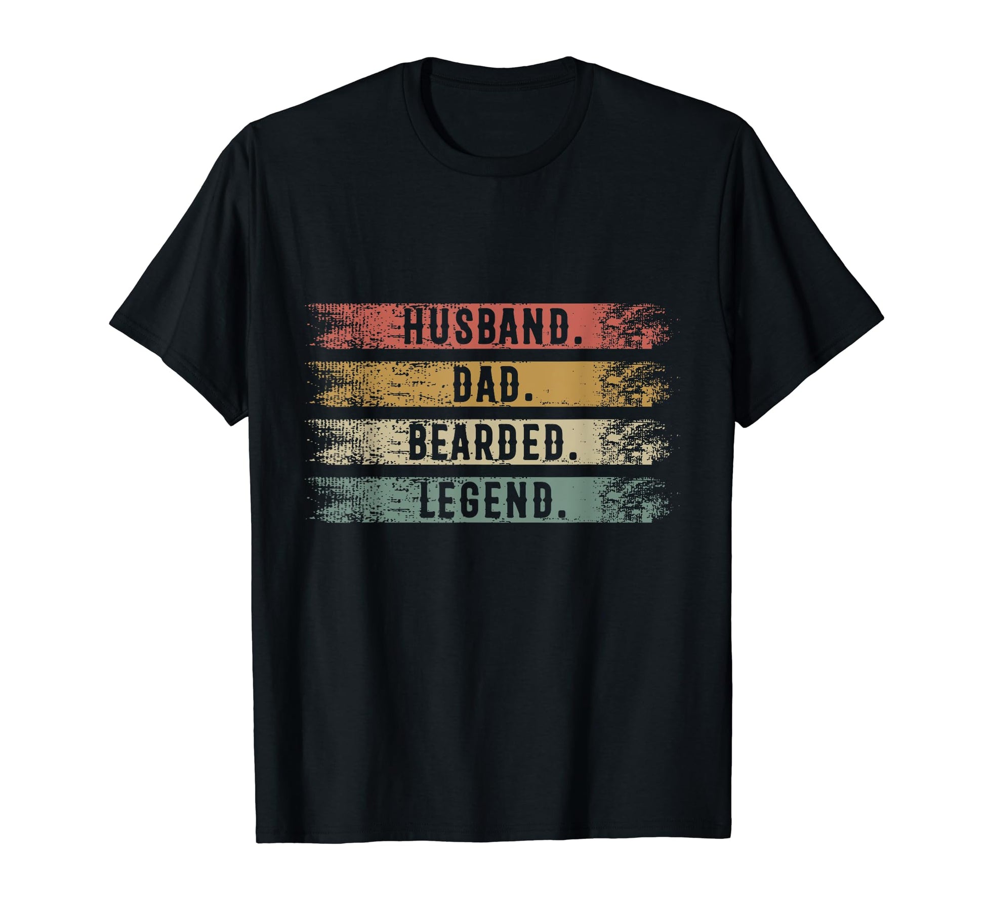 Husband Dad Bearded Legend Fathers Day T-Shirt - Minimalist Print Unisex - T-Shirt, Sweatshirt, Hoodie