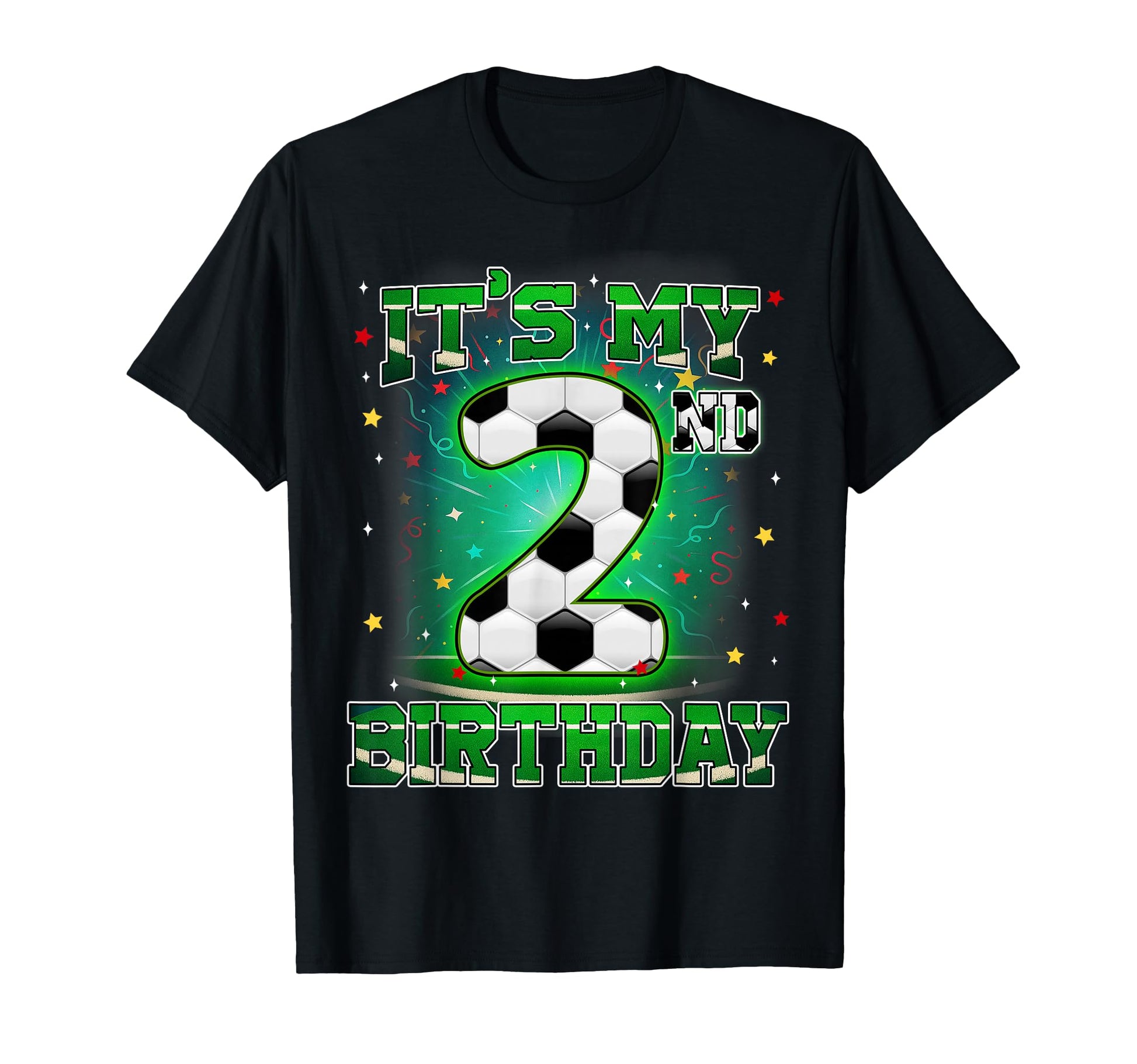 Its My 2Nd Birthday Soccer 2 Years Old T-Shirt - Aesthetic Graphic Unisex - T-Shirt, Sweatshirt, Hoodie