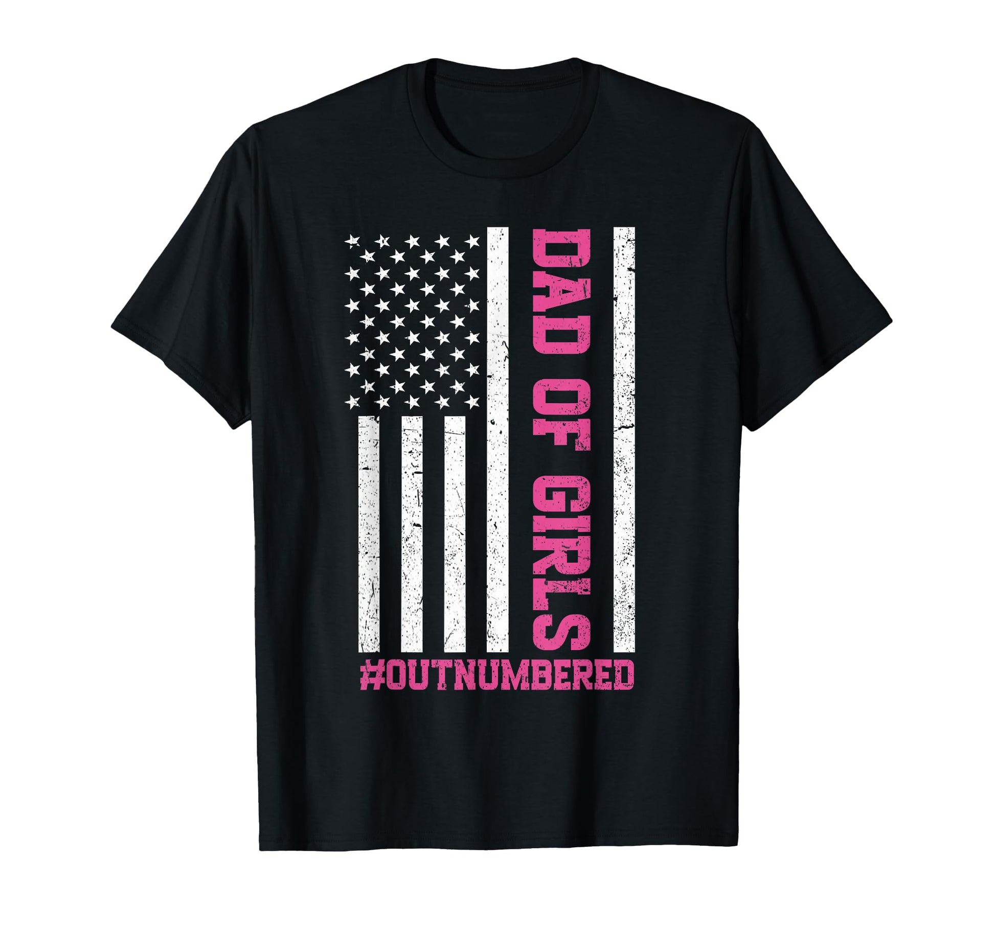 Fathers Day Daddy Dad Outnumbered T-Shirt - Minimalist Print Unisex - T-Shirt, Sweatshirt, Hoodie