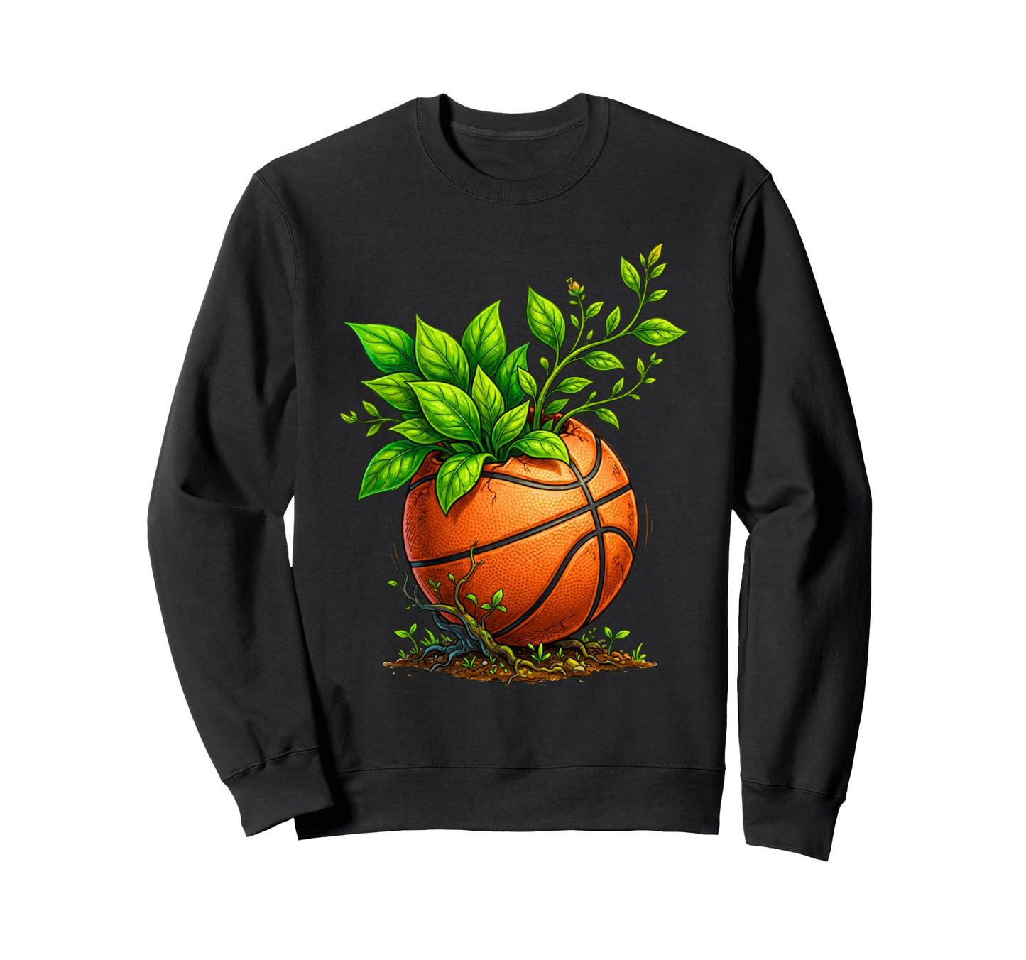 Basketball Plant Gardening Sweatshirt - Aesthetic Graphic Men Women - T-Shirt, Sweatshirt, Hoodie