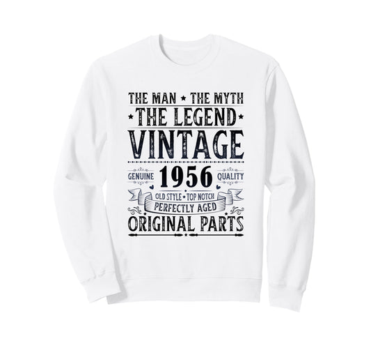1956 T Shirts Funny 1956 Birthday Sweatshirt - Graphic Print for Adults - T-Shirt, Sweatshirt, Hoodie