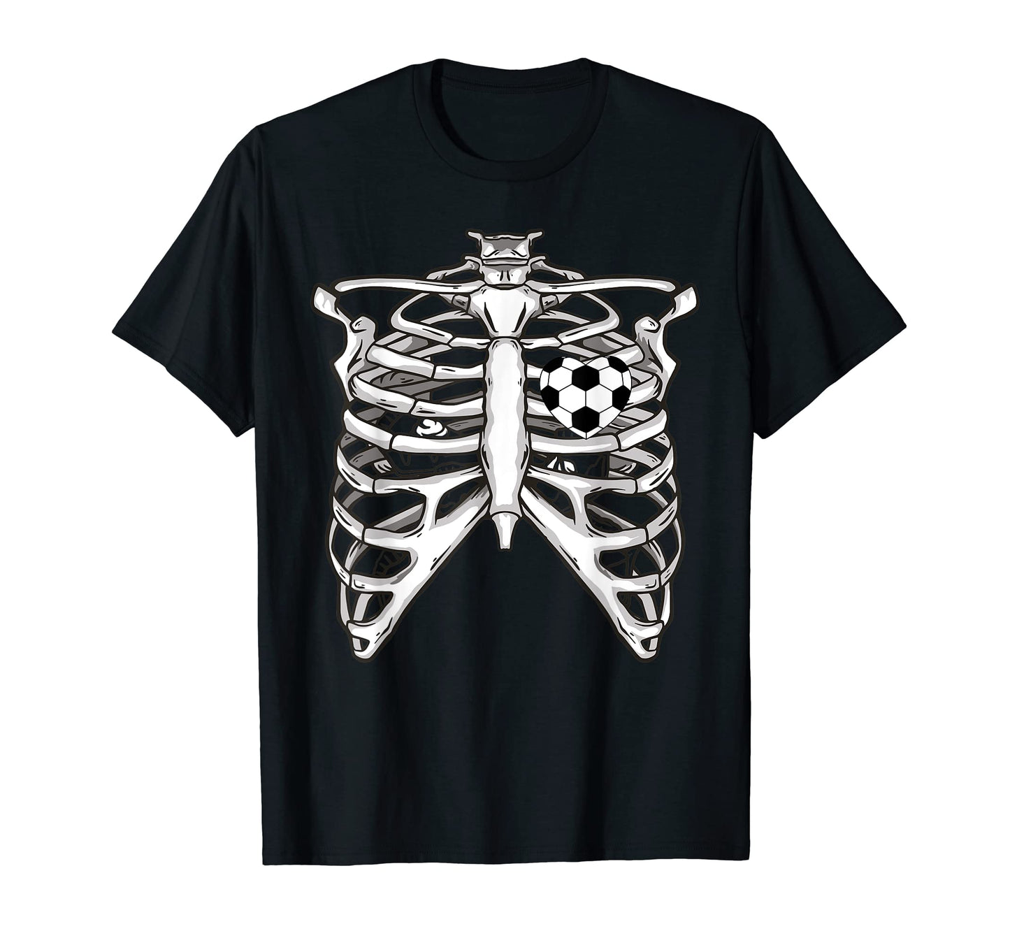 Soccer Game Day Skeleton Soccer Lover Heart T-Shirt - Unique Graphic Unisex - T-Shirt, Sweatshirt, Hoodie