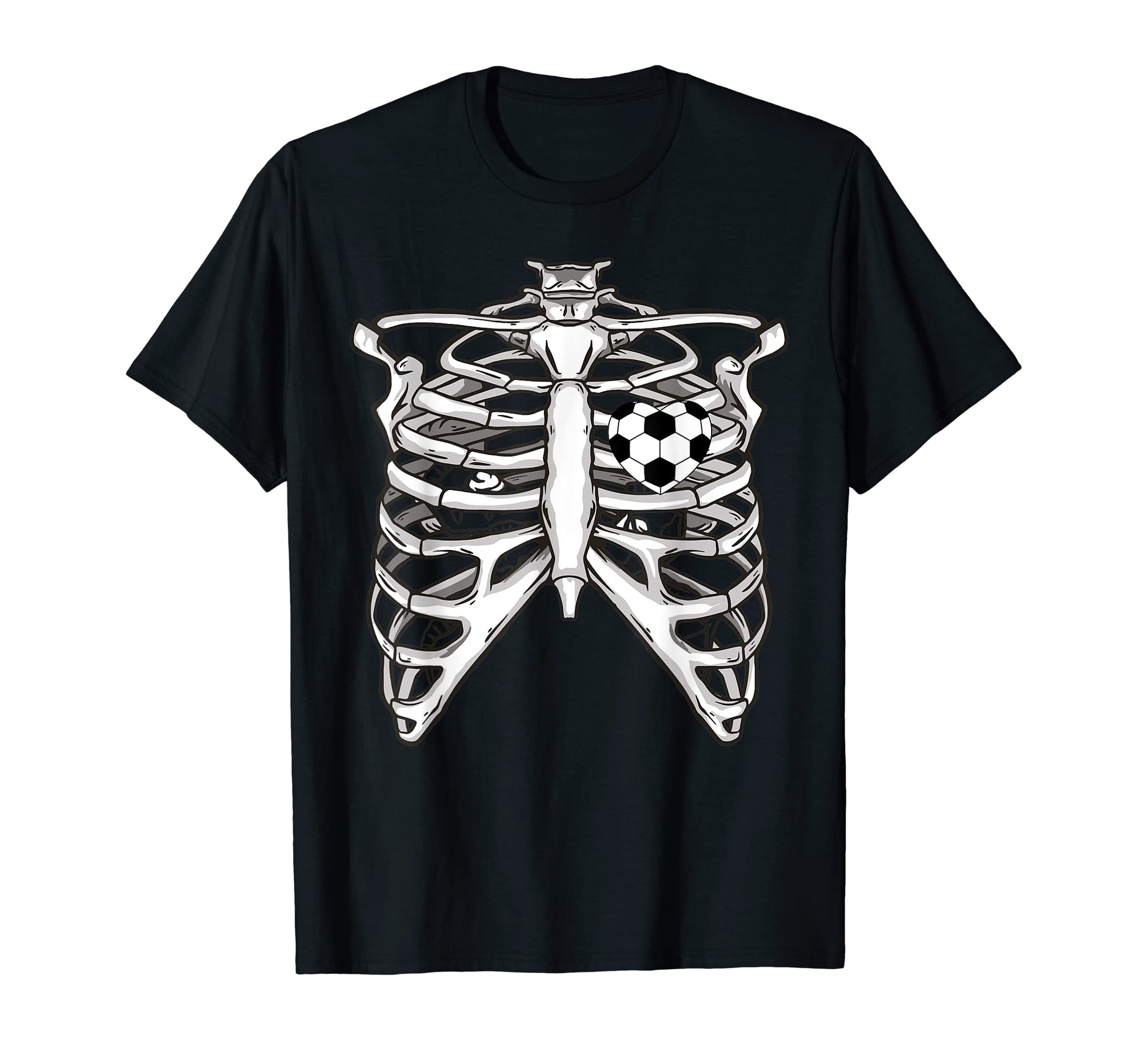 Soccer Game Day Skeleton Soccer Lover Heart T-Shirt - Unique Graphic Unisex - T-Shirt, Sweatshirt, Hoodie