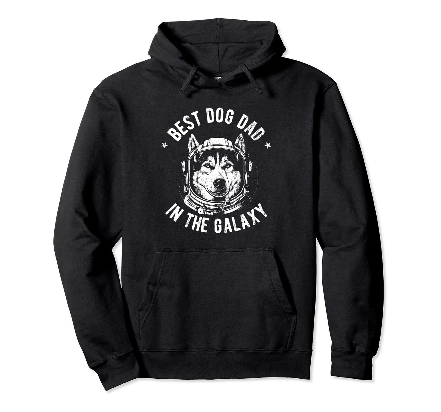 Best Siberian Husky Dog Dad Galaxy Hoodie - Fun Novelty Design for Adults - T-Shirt, Sweatshirt, Hoodie