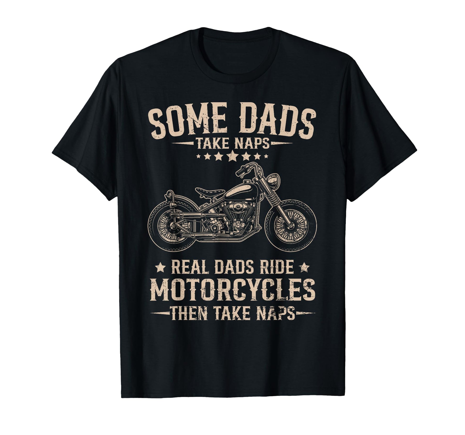 Real Dad Ride Motorcycles Then Take T-Shirt - Custom Art Print for Adults - T-Shirt, Sweatshirt, Hoodie