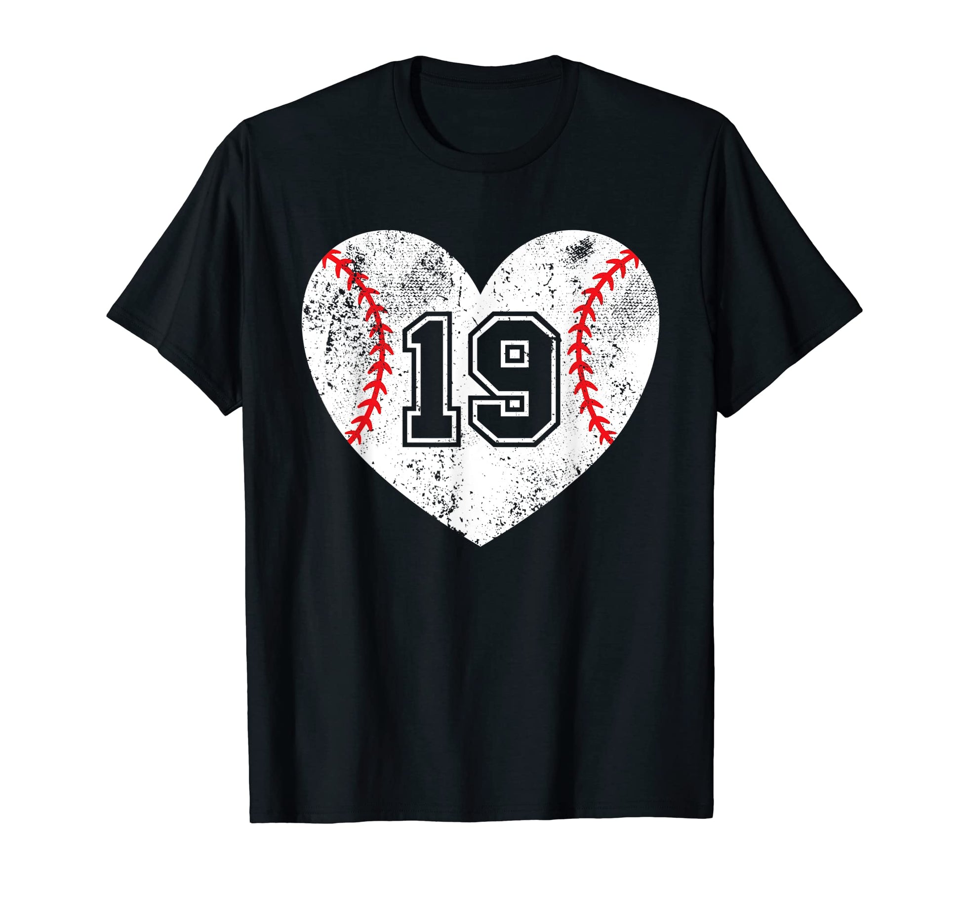 Baseball Heart Player 19 Baseball T-Shirt - Aesthetic Graphic Men Women - T-Shirt, Sweatshirt, Hoodie