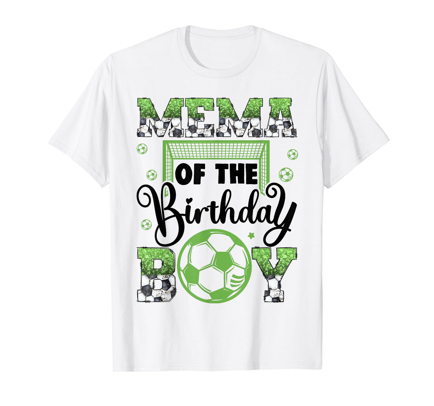 Mema Birthday Soccer Player Birthday T-Shirt - Aesthetic Graphic for Adults - T-Shirt, Sweatshirt, Hoodie