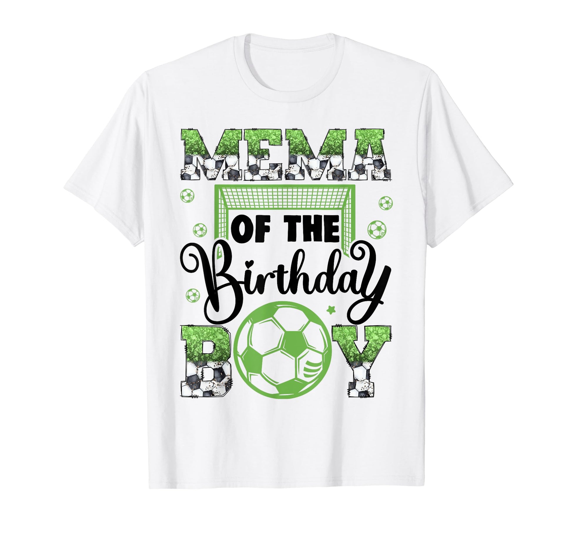 Mema Birthday Soccer Player Birthday T-Shirt - Aesthetic Graphic for Adults - T-Shirt, Sweatshirt, Hoodie