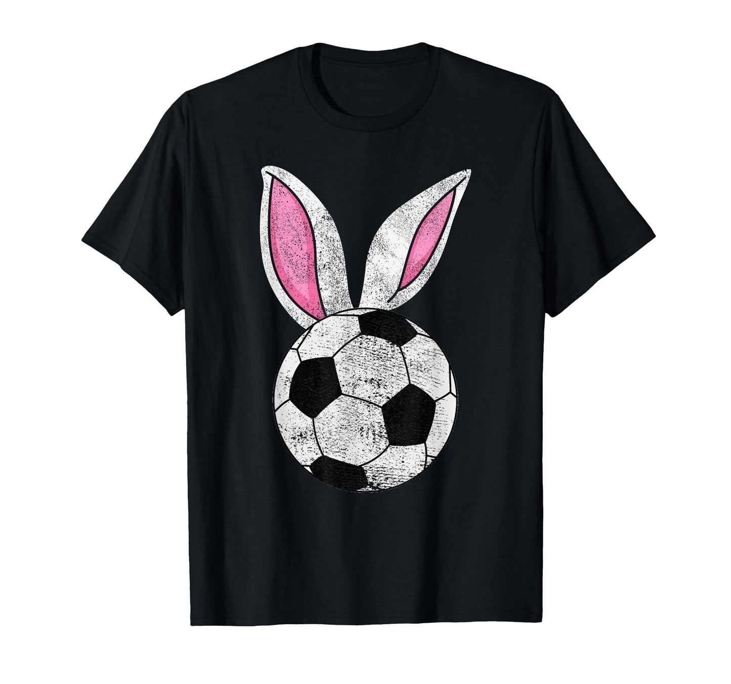 Bunny Ears Soccer Happy Easter T-Shirt - Trendy Graphic for Adults - T-Shirt, Sweatshirt, Hoodie