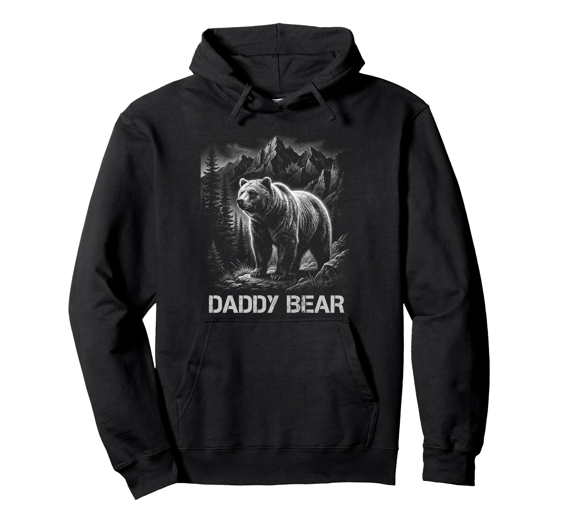 Daddy Bear Family Matching Dad Hoodie - Graphic Print Men Women - T-Shirt, Sweatshirt, Hoodie