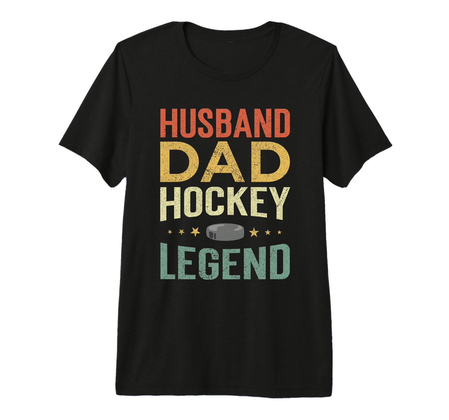Mens Hockey Player Husband Dad T-Shirt - Custom Art Print for Adults - T-Shirt, Sweatshirt, Hoodie