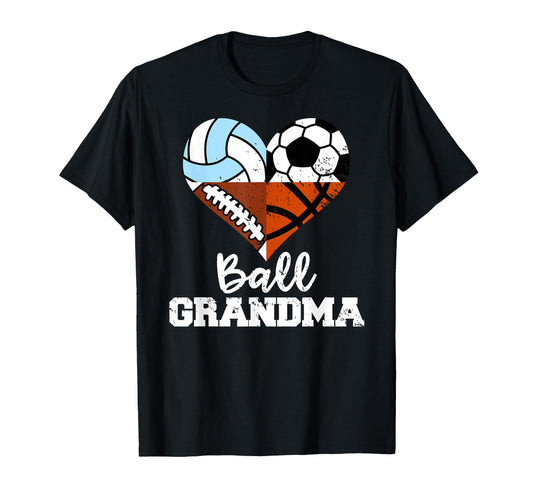 Ball Grandma Funny Soccer Football T-Shirt - Custom Art Print Men Women - T-Shirt, Sweatshirt, Hoodie