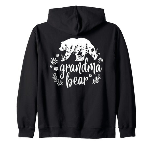 Bear Family Mama Papa Grand Ma Pa Hoodie - Graphic Print Unisex - T-Shirt, Sweatshirt, Hoodie