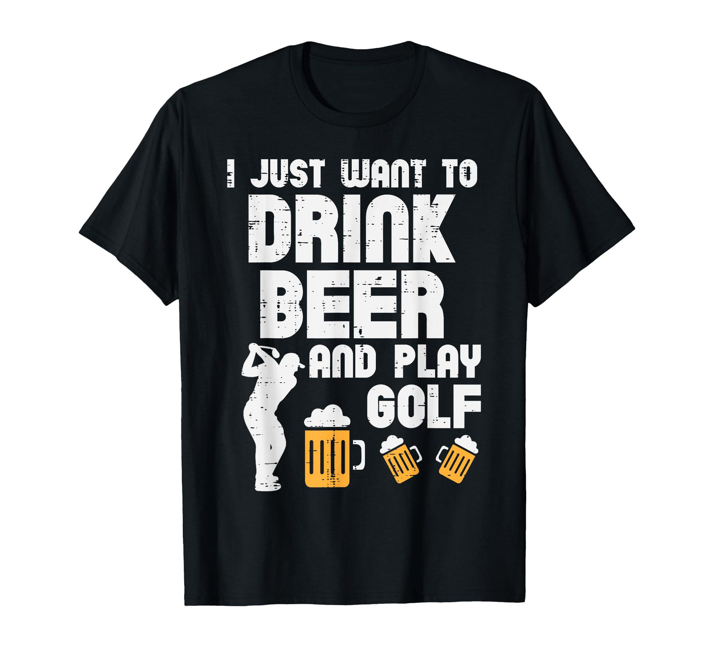 Drink Beer Play Golf Funny Golfing T-Shirt - Novelty Apparel Unisex - T-Shirt, Sweatshirt, Hoodie