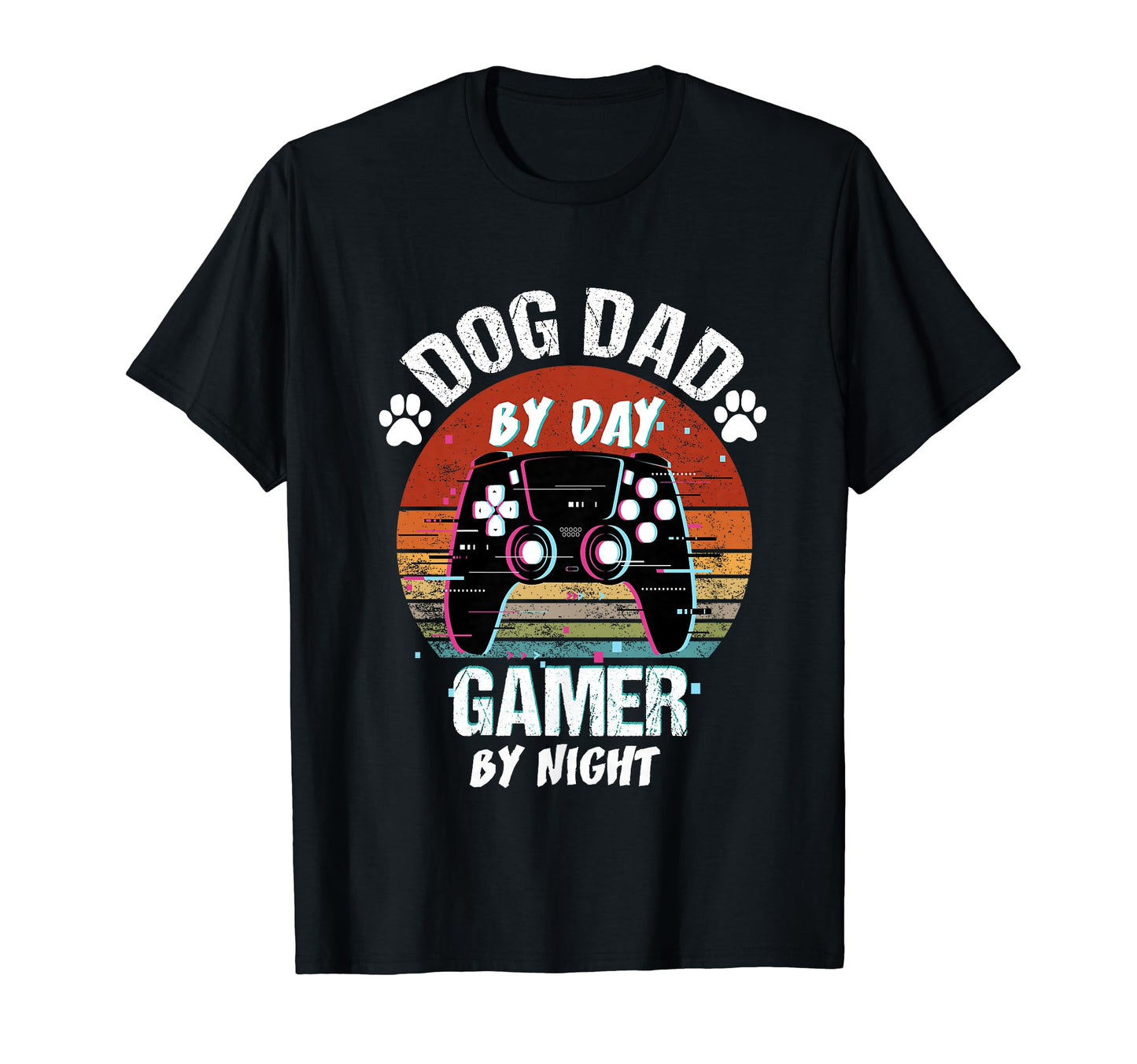 Mens Dog Dad Day Gamer Night Fathers T-Shirt - Streetwear Style Men Women - T-Shirt, Sweatshirt, Hoodie