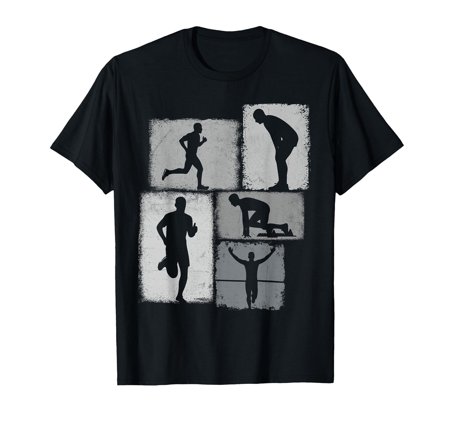 Running Collage Runner Coach Marathoner T-Shirt - Minimalist Print Unisex - T-Shirt, Sweatshirt, Hoodie