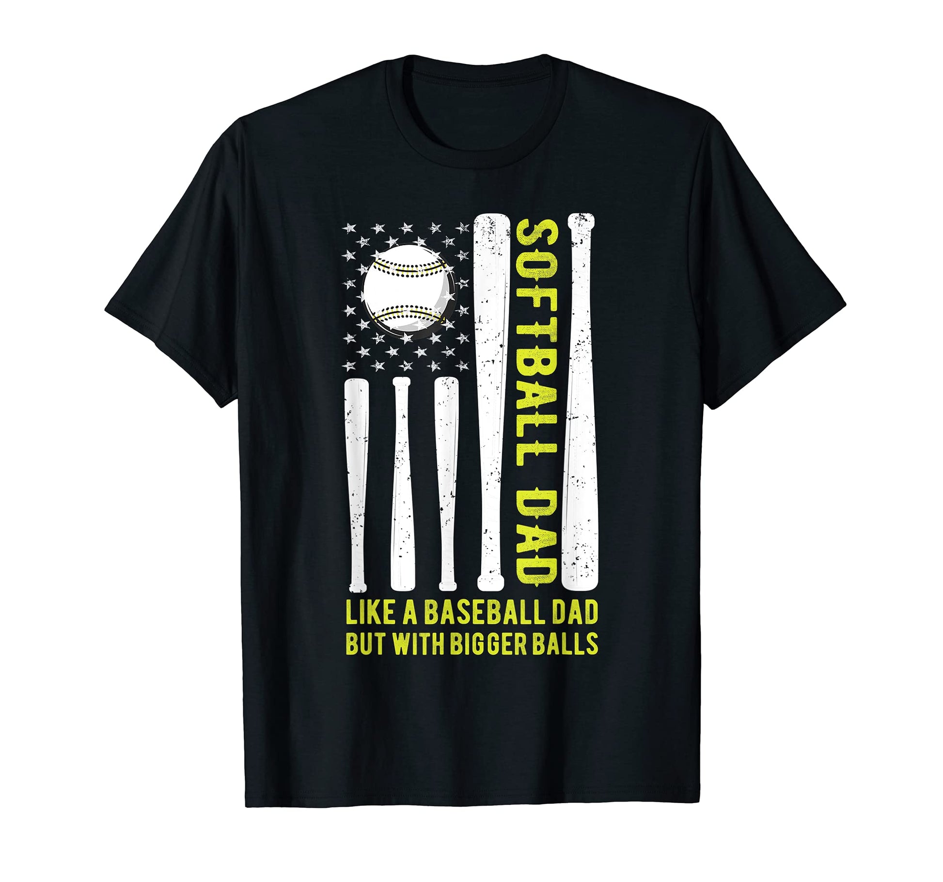 Mens Softball Dad Like Baseball T-Shirt - Fun Novelty Design Men Women - T-Shirt, Sweatshirt, Hoodie