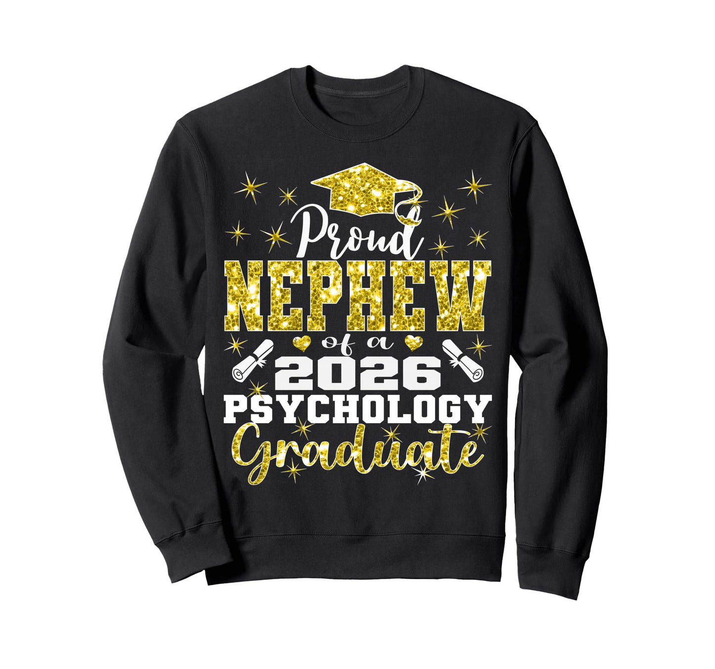 Proud Nephew 2026 Psychology Sweatshirt - Minimalist Print Men Women - T-Shirt, Sweatshirt, Hoodie