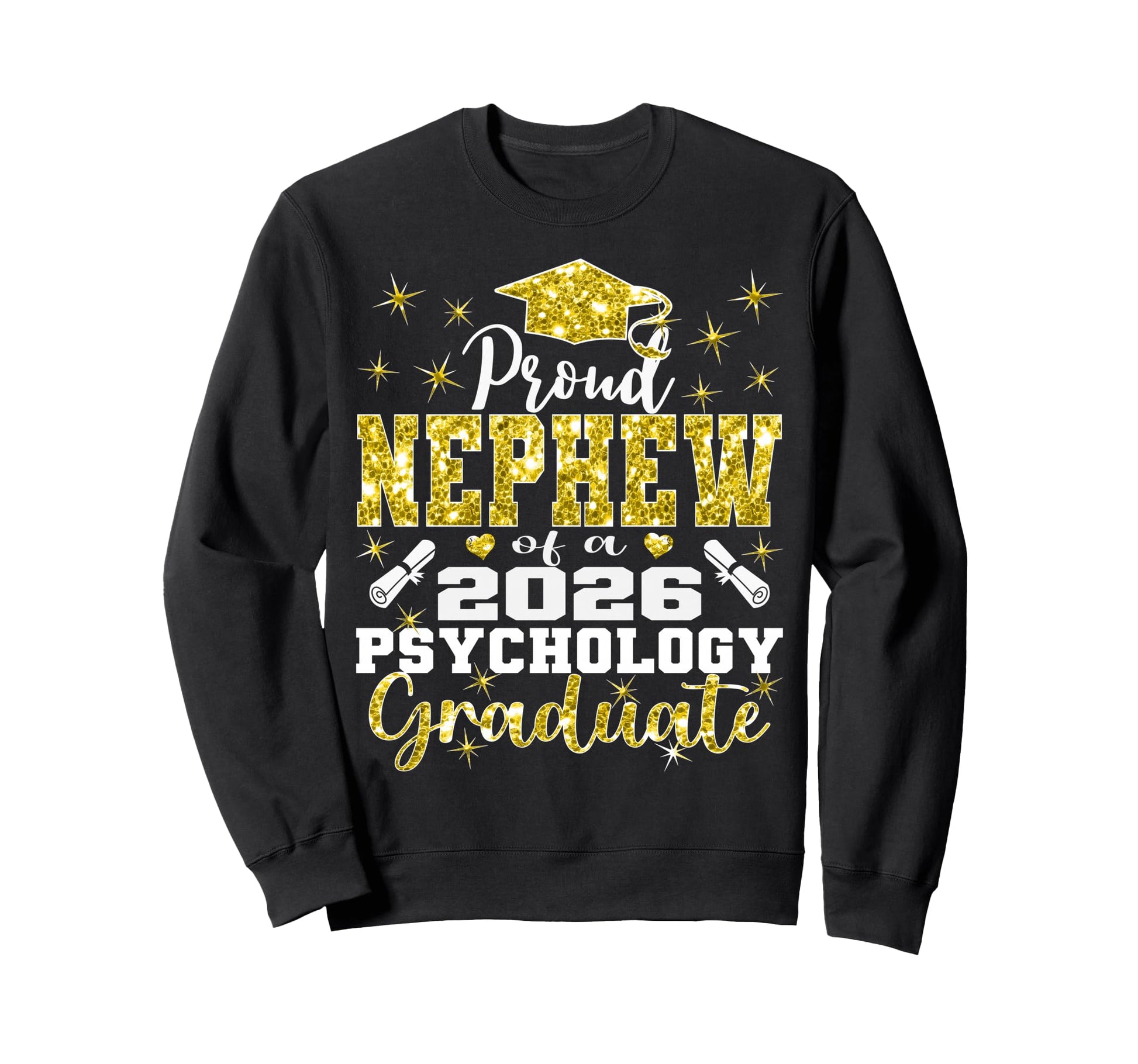 Proud Nephew 2026 Psychology Sweatshirt - Minimalist Print Men Women - T-Shirt, Sweatshirt, Hoodie