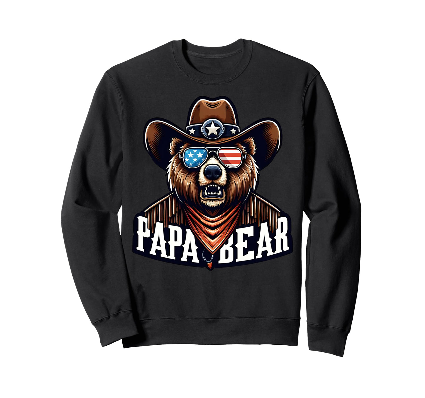 Papa Bear Gifts Funny Birthday Fun Sweatshirt - Graphic Print for Adults - T-Shirt, Sweatshirt, Hoodie
