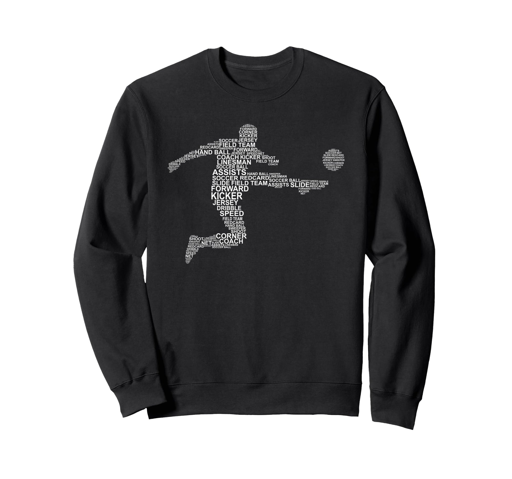 Football Or Soccer Player Sweatshirt - Graphic Print Unisex - T-Shirt, Sweatshirt, Hoodie