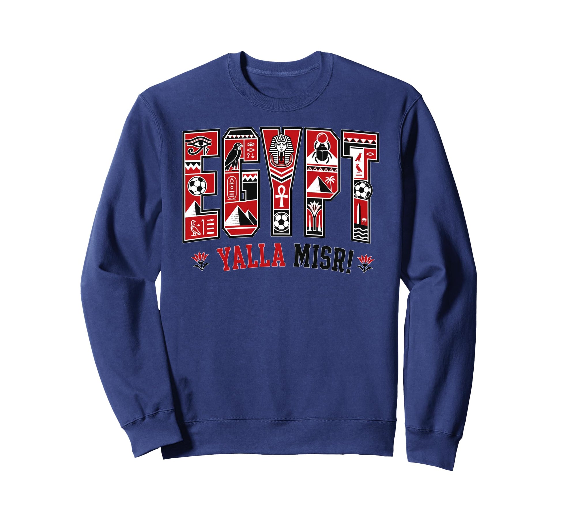 Egypt Soccer 2026 Egyptian Sweatshirt - Casual Everyday Wear for Adults - T-Shirt, Sweatshirt, Hoodie