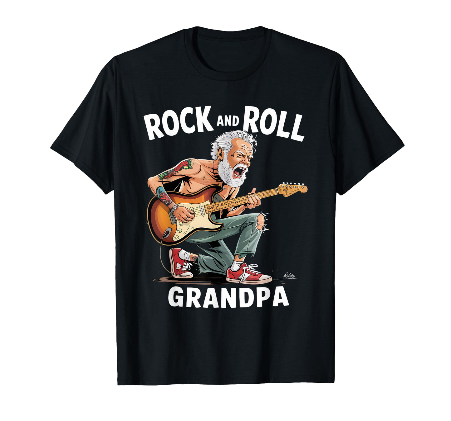 Funny Old Rocker Rock Music Guitarist T-Shirt - Novelty Apparel Unisex - T-Shirt, Sweatshirt, Hoodie
